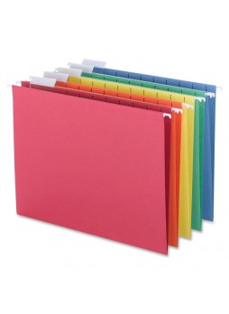 Sparco SPR SP521/5-AST Colored Hanging Folder, Letter size, Box of 25